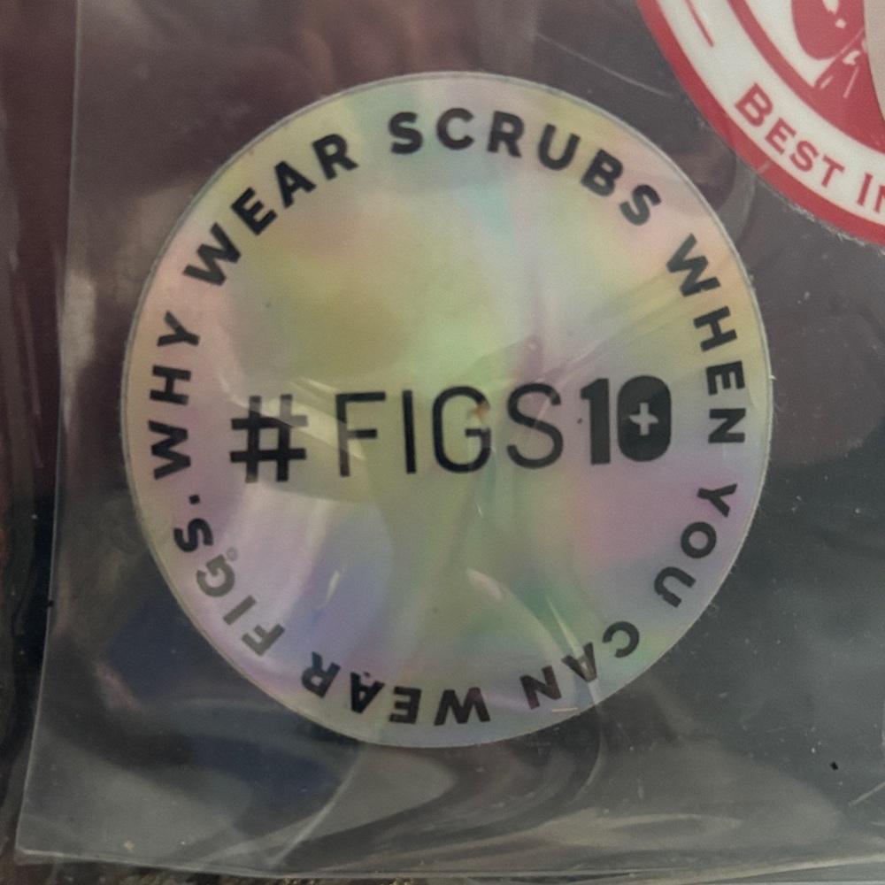 Figs Iridescent Logo Sticker